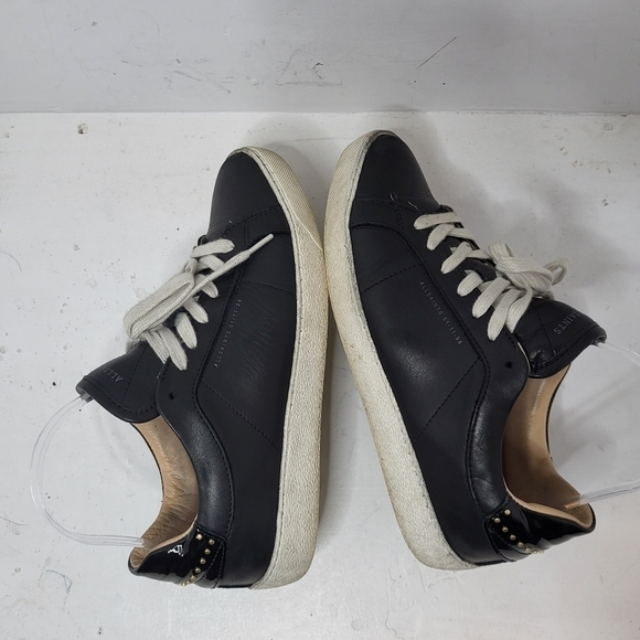 All Saints Sheer Leather Low Top Trainers Size 8 - Picture 6 of 11